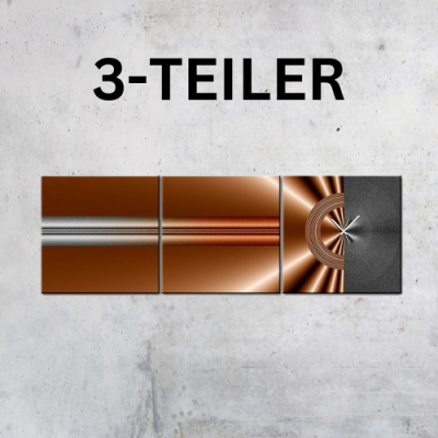 Wanduhren 3-Teiler