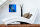 Wanduhr XXL 3D Optik Dixtime blaue Rippen 50x50 cm leises Uhrwerk GQ-039