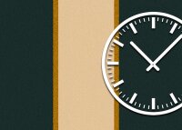 3844 Dixtime Designer Wanduhr, Wanduhren, Moderne Wohnraumuhr