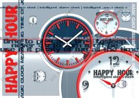 3850 Dixtime Designer Wanduhr, Wanduhren, Moderne...