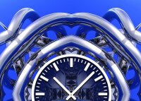 3868 Dixtime Designer Wanduhr, Wanduhren, Moderne Wohnraumuhr