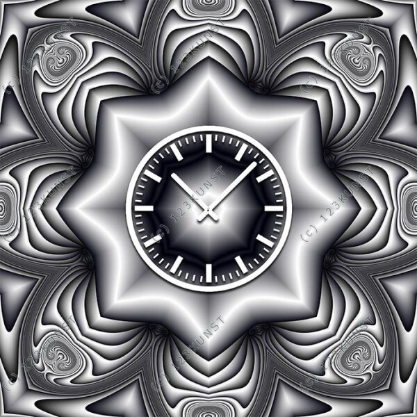 3869 Dixtime Designer Wanduhr, Wanduhren, Moderne Wohnraumuhr