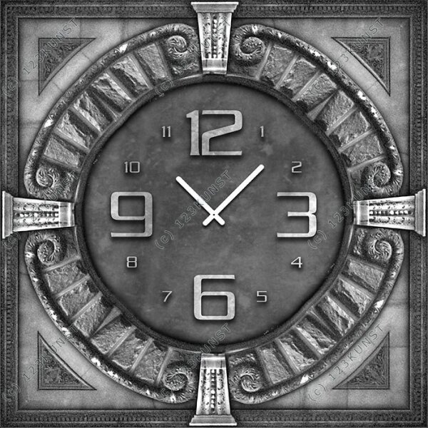 3962 Dixtime Designer Wanduhr, Wanduhren, Moderne Wohnraumuhr