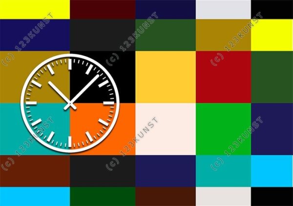 3970 Dixtime Designer Wanduhr, Wanduhren, Moderne Wohnraumuhr