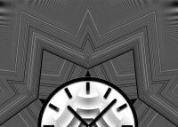 4071 Dixtime Designer Wanduhr, Wanduhren, Moderne Wohnraumuhr
