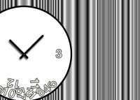 4079 Dixtime Designer Wanduhr, Wanduhren, Moderne Wohnraumuhr