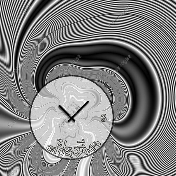 4082 Dixtime Designer Wanduhr, Wanduhren, Moderne Wohnraumuhr