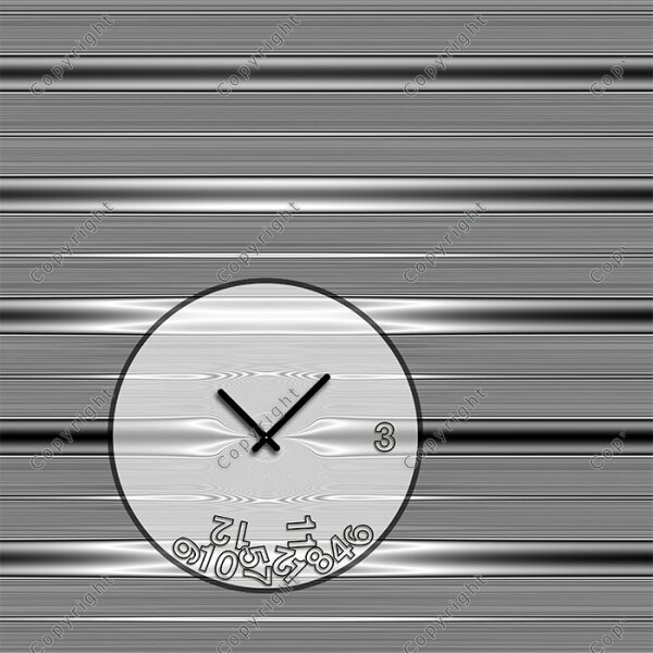 4083 Dixtime Designer Wanduhr, Wanduhren, Moderne Wohnraumuhr