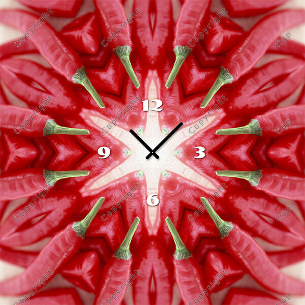 4183 Dixtime Designer Wanduhr, Wanduhren, Moderne Wohnraumuhr