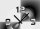 4190 Dixtime Designer Wanduhr, Wanduhren, Moderne Wohnraumuhr
