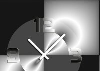 4193 Dixtime Designer Wanduhr, Wanduhren, Moderne Wohnraumuhr