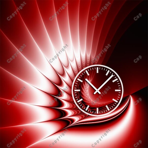 4219 Dixtime Designer Wanduhr, Wanduhren, Moderne Bürouhr