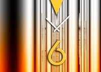 4299 Dixtime Designer Wanduhr, Wanduhren, Moderne Wohnraumuhr