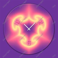 4311 Dixtime Designer Wanduhr, Wanduhren, Moderne...