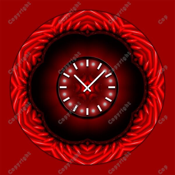 4317 Dixtime Designer Wanduhr, Wanduhren, Moderne Wohnraumuhr