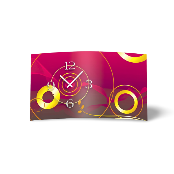 Digital Designer Art abstrakt Designer Wanduhr abstrakt modernes Wanduhren Design leise kein ticken DIXTIME 3D-0425