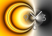 4381 Dixtime Designer Wanduhr, Wanduhren, Moderne Wohnraumuhr