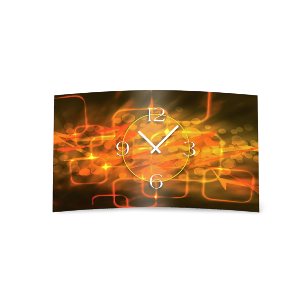 Digital Designer Art abstrakt lights Designer Wanduhr abstrakt modernes Wanduhren Design leise kein ticken DIXTIME 3D-0418
