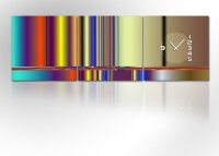 4480 Dixtime Designer Wanduhr, 3-Teiler, Wanduhren,...