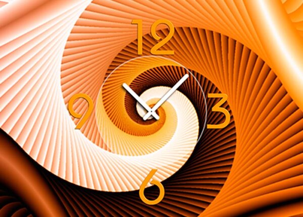 4481 Dixtime Designer Wanduhr, 3-Teiler, Wanduhren, Moderne Wohnraumuhr