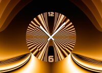 4482 Dixtime Designer Wanduhr, 3-Teiler, Wanduhren, Moderne Wohnraumuhr