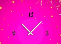 5050 Dixtime Designer Wanduhr, Wanduhren, Moderne Wohnraumuhr