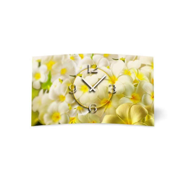 Digital Designer Art Flower  Designer Wanduhr abstrakt modernes Wanduhren Design leise kein ticken DIXTIME 3D-0408