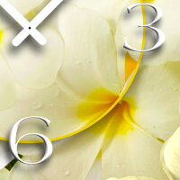 Digital Designer Art Flower  Designer Wanduhr abstrakt modernes Wanduhren Design leise kein ticken DIXTIME 3D-0408