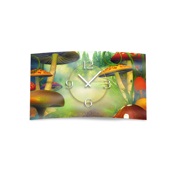 Digital Designer Art Pilze Designer Wanduhr abstrakt modernes Wanduhren Design leise kein ticken DIXTIME 3D-0404