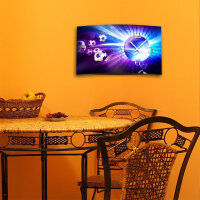 Digital Designer Art Soccer Designer Wanduhr abstrakt...
