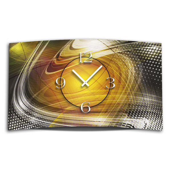 Digital Designer Art  Designer Wanduhr abstrakt modernes Wanduhren Design leise kein ticken DIXTIME 3D-0401
