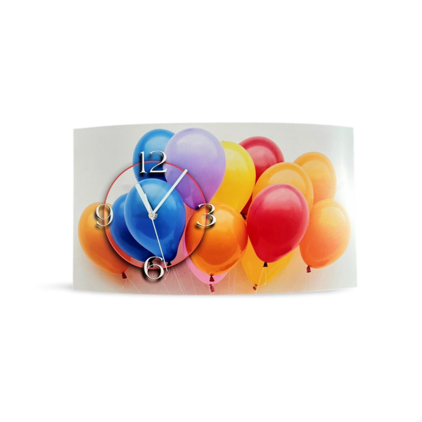 Digital Designer Art Ballons Designer Wanduhr modernes Wanduhren Design leise kein ticken DIXTIME 3D-0399