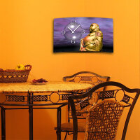 Digital Designer Art Buddha Designer Wanduhr modernes Wanduhren Design leise kein ticken DIXTIME 3D-0398