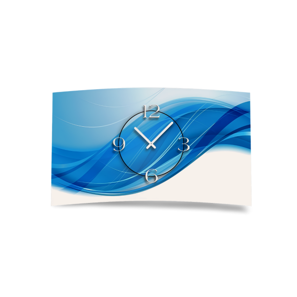 Digital Designer Art abstrakt Designer Wanduhr modernes Wanduhren Design leise kein ticken DIXTIME 3D-0396