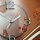 Digital Designer Art abstrakt orange Designer Wanduhr modernes Wanduhren Design leise kein ticken DIXTIME 3D-0386