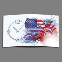 Digital Designer Art American Dream Designer Wanduhr modernes Wanduhren Design leise kein ticken DIXTIME 3D-0376