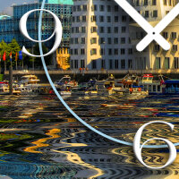 Digital Designer Art Düsseldorf Medienhafen Designer Wanduhr modernes Wanduhren Design leise kein ticken DIXTIME 3D-0371