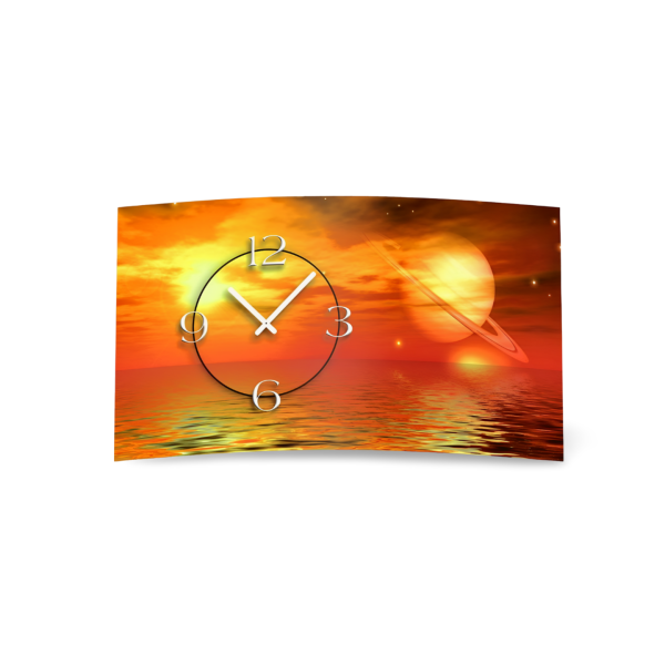 Digital Designer Art Planet Designer Wanduhr modernes Wanduhren Design leise kein ticken DIXTIME 3D-0369