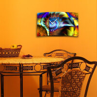 Digital Designer Art psychodelisch Schneckenhaus Designer Wanduhr modernes Wanduhren Design leise kein ticken DIXTIME 3D-0365