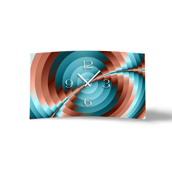 Digital Designer Art psycodelic Designer Wanduhr modernes Wanduhren Design leise kein ticken DIXTIME 3D-0355