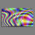Digital Designer Art psycodelic Designer Wanduhr modernes Wanduhren Design leise kein ticken DIXTIME 3D-0354