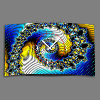 Digital Designer Art psycodelic Designer Wanduhr modernes...
