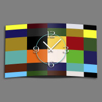Digital Designer Art Kacheln bunt Designer Wanduhr...