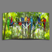 Digital Designer Art Papageien Designer Wanduhr modernes...