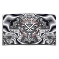 Digital Art sw Designer Wanduhr modernes Wanduhren Design leise kein ticken DIXTIME 3D-0338