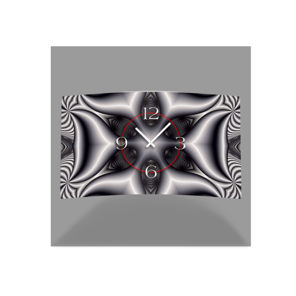 Digital Art sw Designer Wanduhr modernes Wanduhren Design leise kein ticken DIXTIME 3D-0337