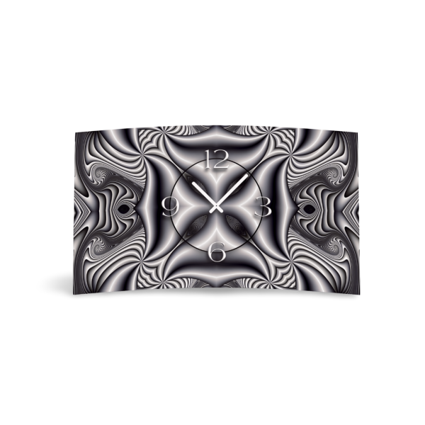 Digital Art sw Designer Wanduhr modernes Wanduhren Design leise kein ticken DIXTIME 3D-0336