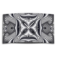 Digital Art sw Designer Wanduhr modernes Wanduhren Design leise kein ticken DIXTIME 3D-0336