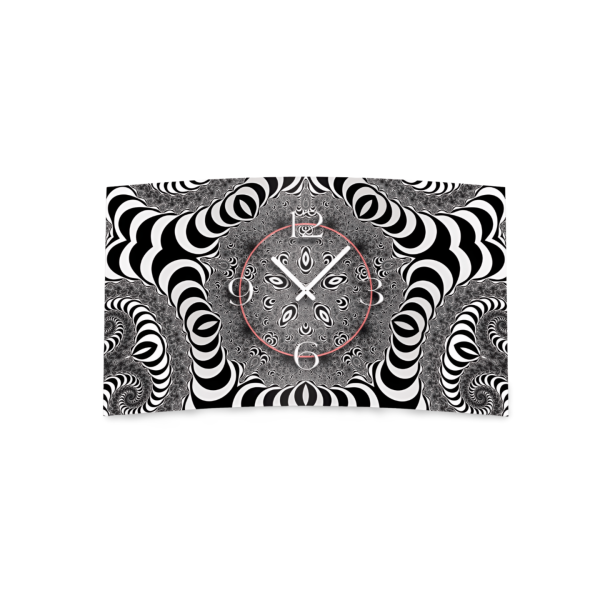 Digital Art sw Designer Wanduhr modernes Wanduhren Design leise kein ticken DIXTIME 3D-0334