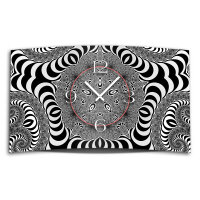 Digital Art sw Designer Wanduhr modernes Wanduhren Design leise kein ticken DIXTIME 3D-0334